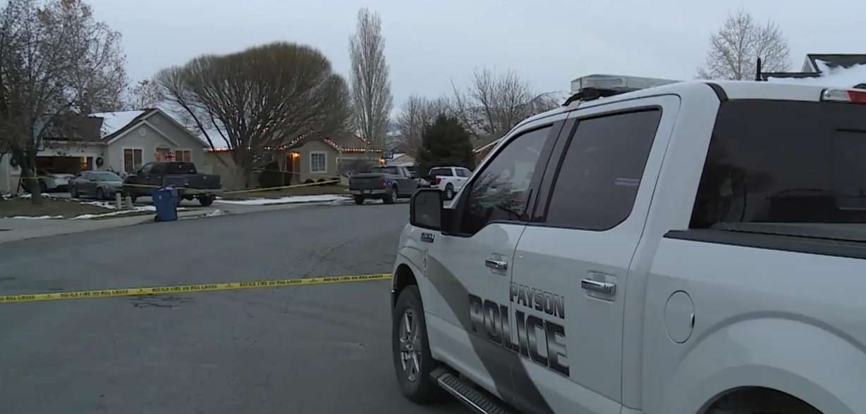 Payson police respond to a shooting at a Payson home on Thursday, Dec. 22.