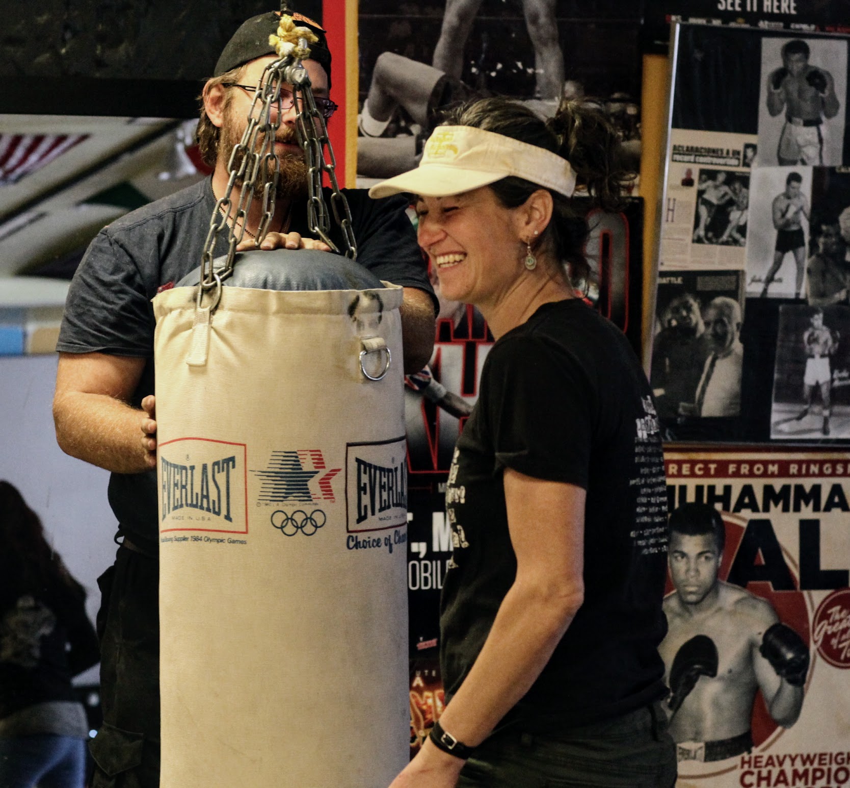 Megan Joyce "MJ" Mohn, right, participates in a women's workshop through the Nomad Alliance.