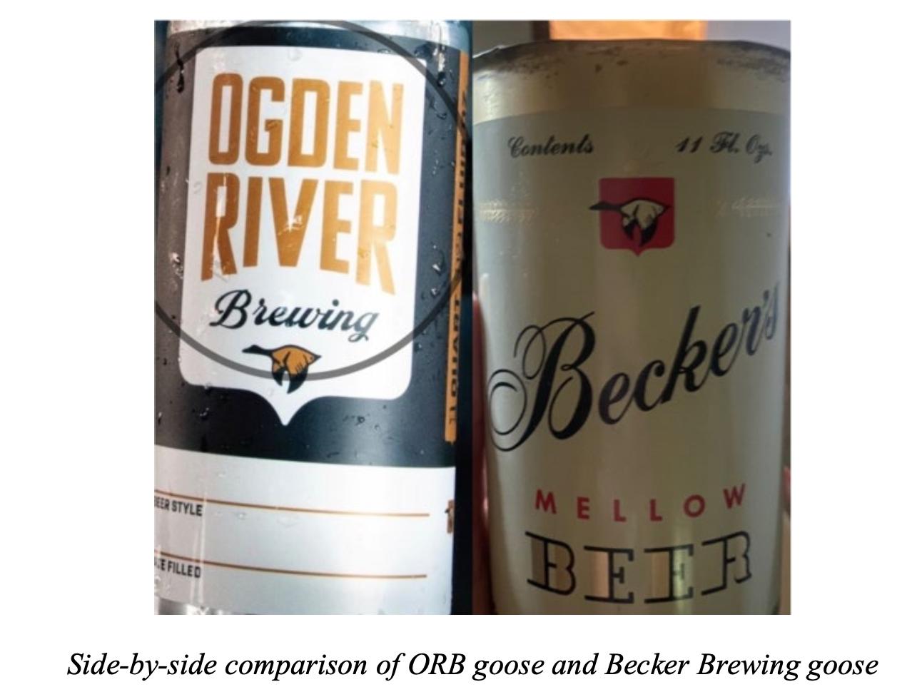 A screenshot from a lawsuit filed against Ogden River Brewing and Lotus Craft by the great-granddaughter of Ogden brewing legend John Becker.
