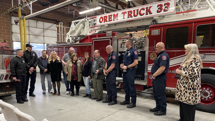 Orem woman thanks first responders for saving her life following ...