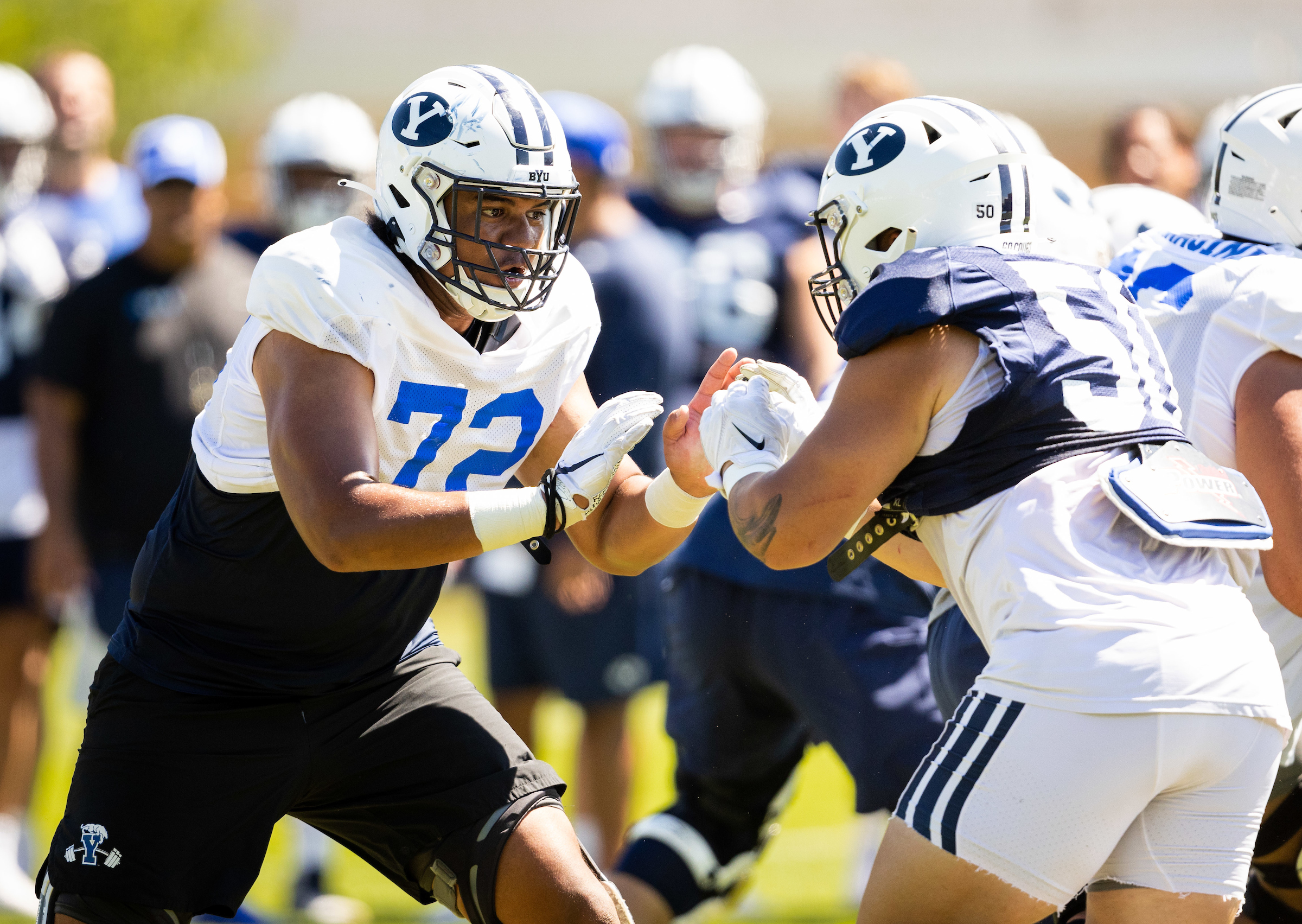 2023 Fall Camp: Practice 7: Coach Sione Po'uha and Defensive Tackles  Preview - BYU Athletics - Official Athletics Website - BYU Cougars