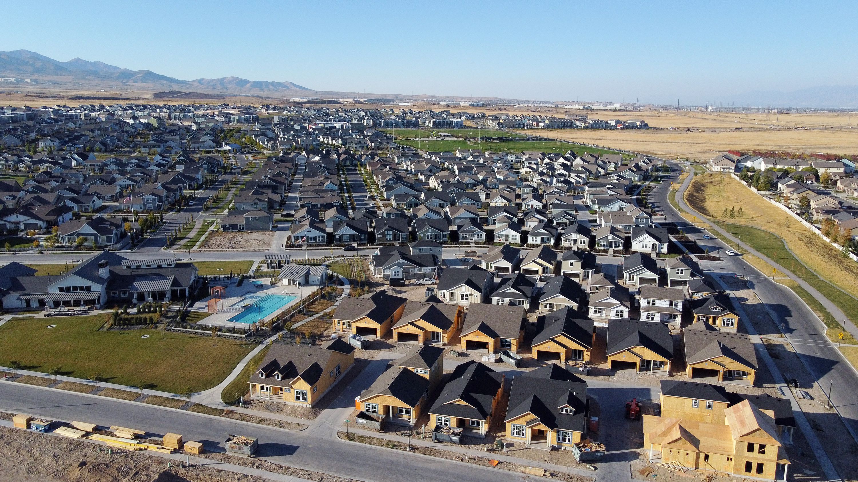 Homes in South Jordan are pictured on Oct. 10, 2022.