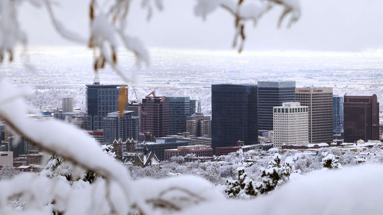 Salt Lake City is pictured on Monday. Members of the Salt Lake City Council voted Tuesday evening to name new leadership for 2023.