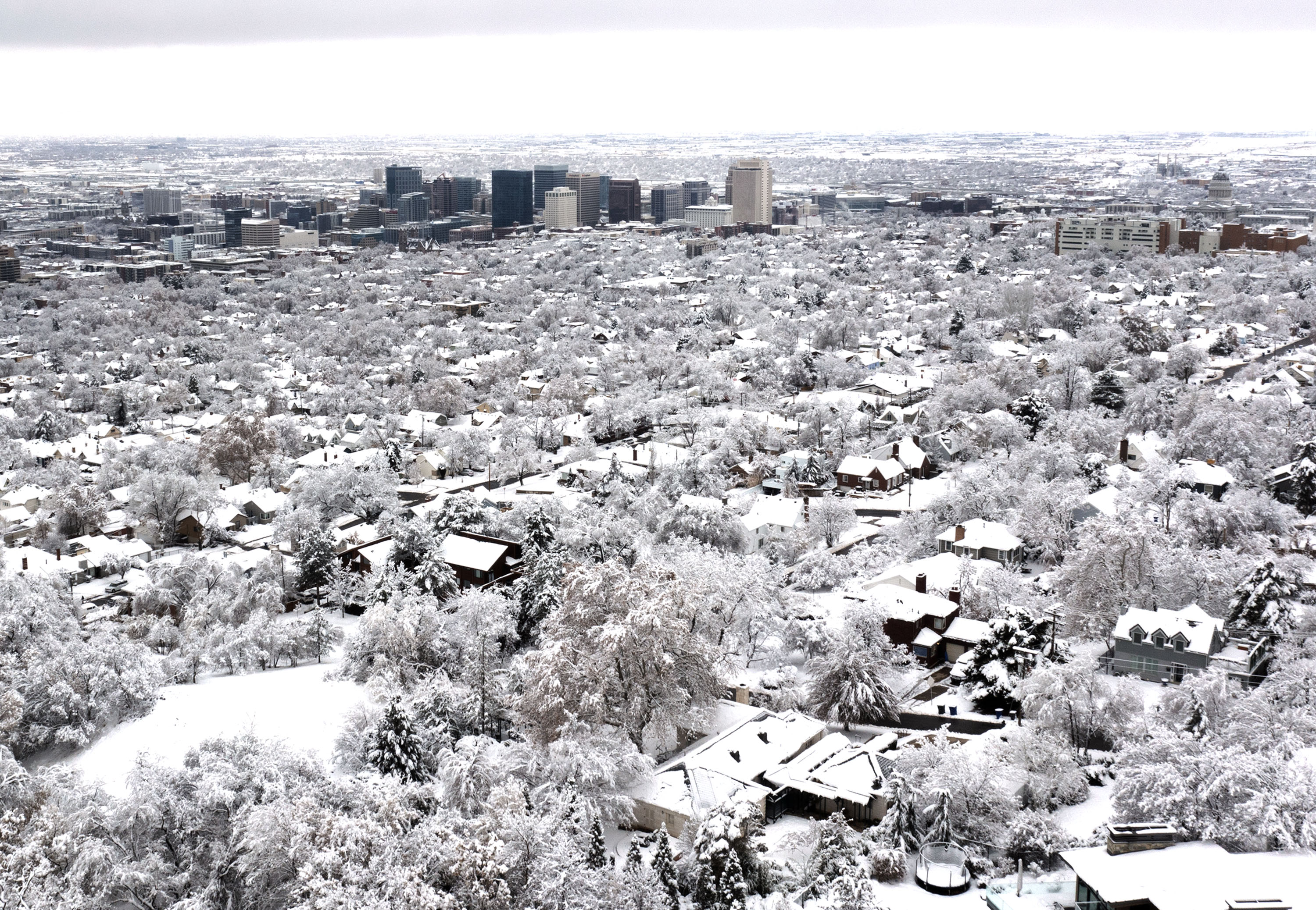 Salt Lake City is pictured on Jan. 2. Salt Lake City Mayor Erin Mendenhall unveiled more than 60 goals she hopes the city is able to complete by the end of the year.