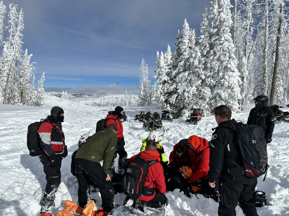 Wasatch County Search and Rescue, Wasatch Fire and Intermountain Life Flight helped rescue a 21-year-old man who was injured in a snowmobile crash in a remote area on Wednesday.