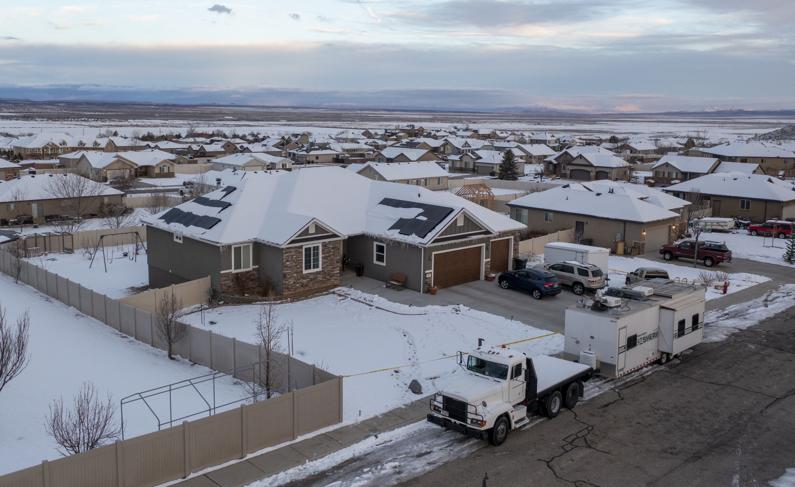 A home where eight people were found dead, in Enoch, Iron County, is pictured on Thursday. Friends and family talked about the family of Tausha and Michael Haight and the last time they saw them.