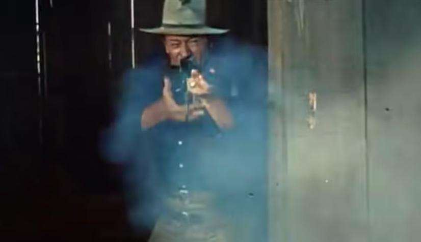 John Wayne in "Rio Bravo," directed and produced by Howard Hawks and released in 1959.