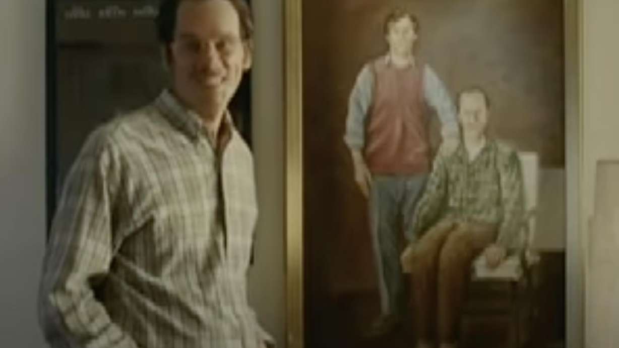 The video features Kevin Bacon's biggest fan who is played by…Kevin Bacon.