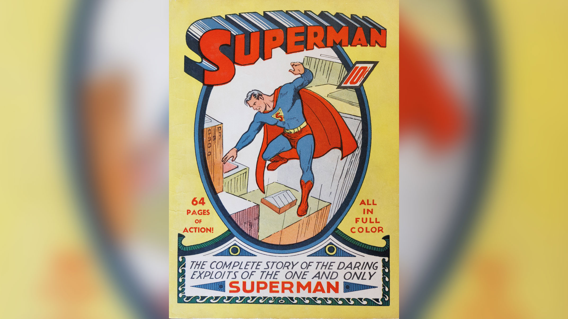 The exceedingly rare vintage comic is usually held at the Library of Congress. California's Robert Garcia will be sworn into office with the Constitution and a priceless vintage Superman comic.