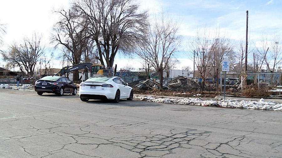 The abandoned homes that kept catching on fire in the Ballpark neighborhood being demolished.