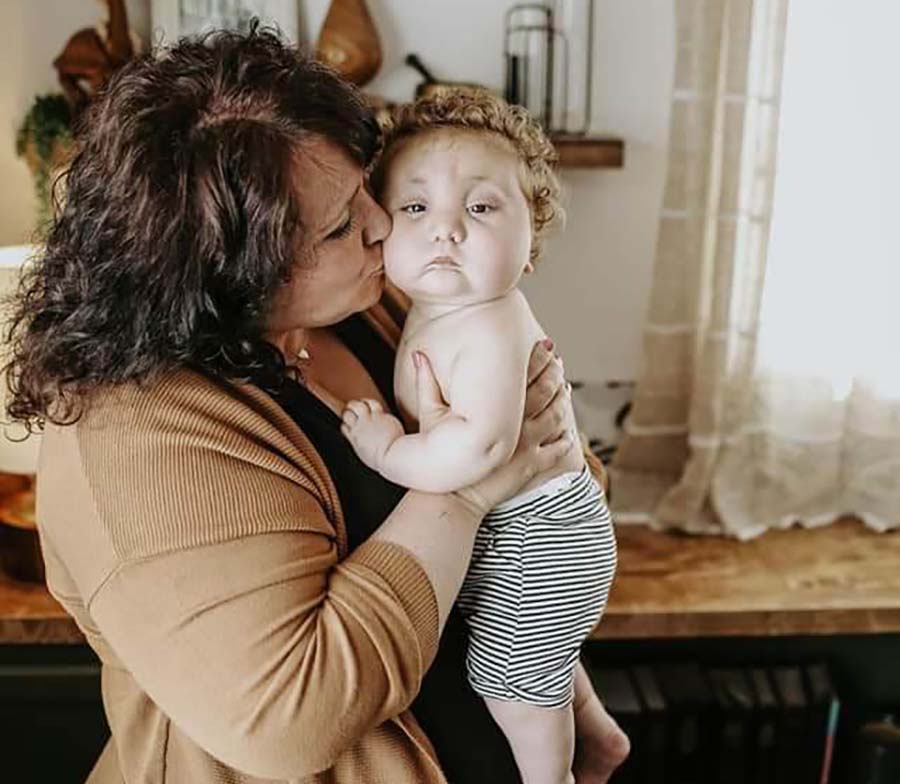 April Judy and her son Oliver.