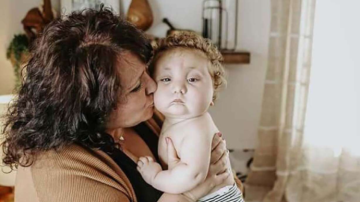 April Judy and her son Oliver.