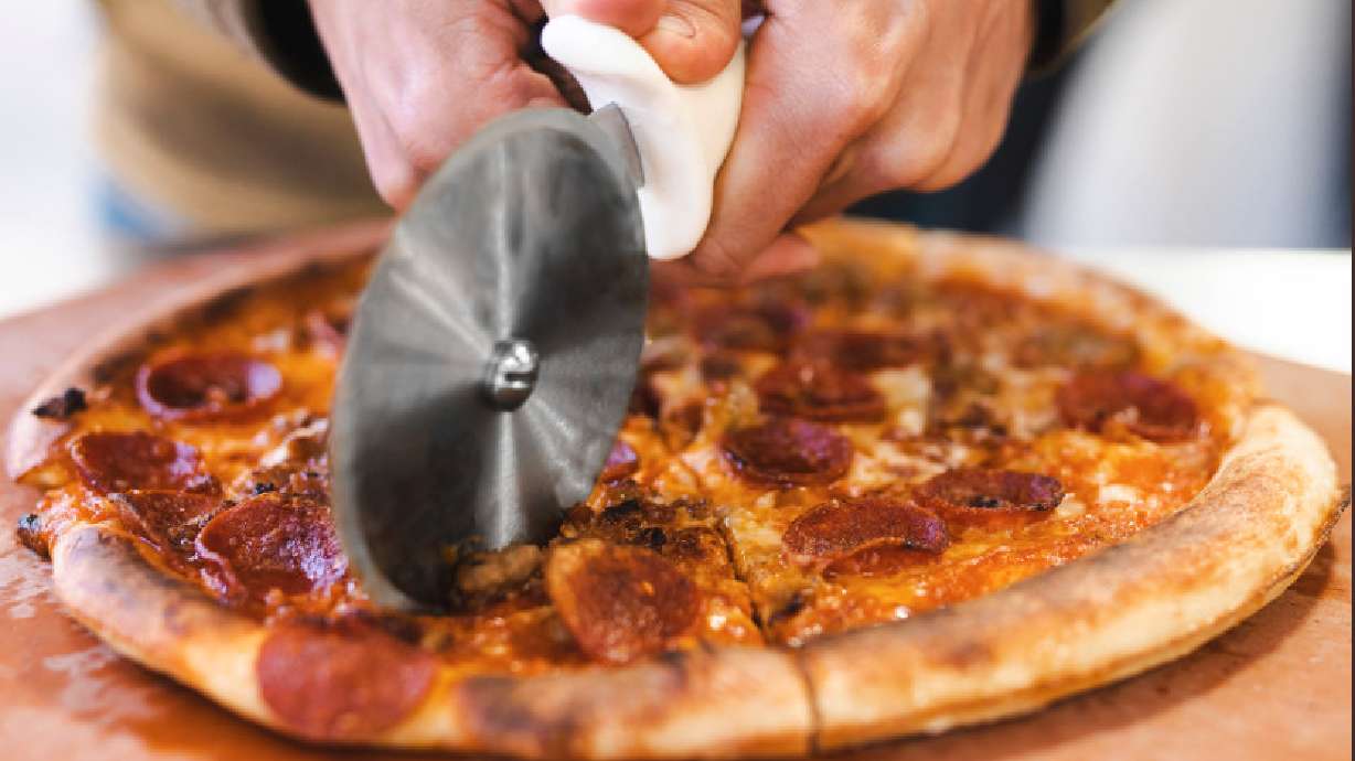 Stellar Pizza’s Twitter page shows one of the pizza’s the company’s robots can make.