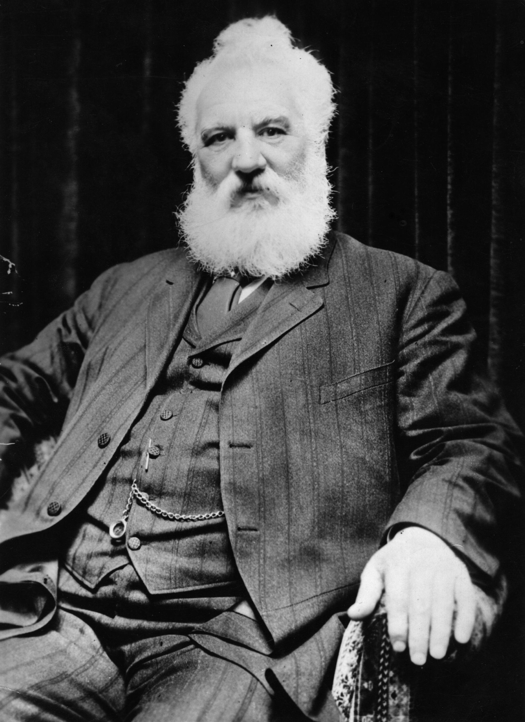 An undated photo of Scottish inventor Alexander Graham Bell (1847-1922), who invented the telephone.