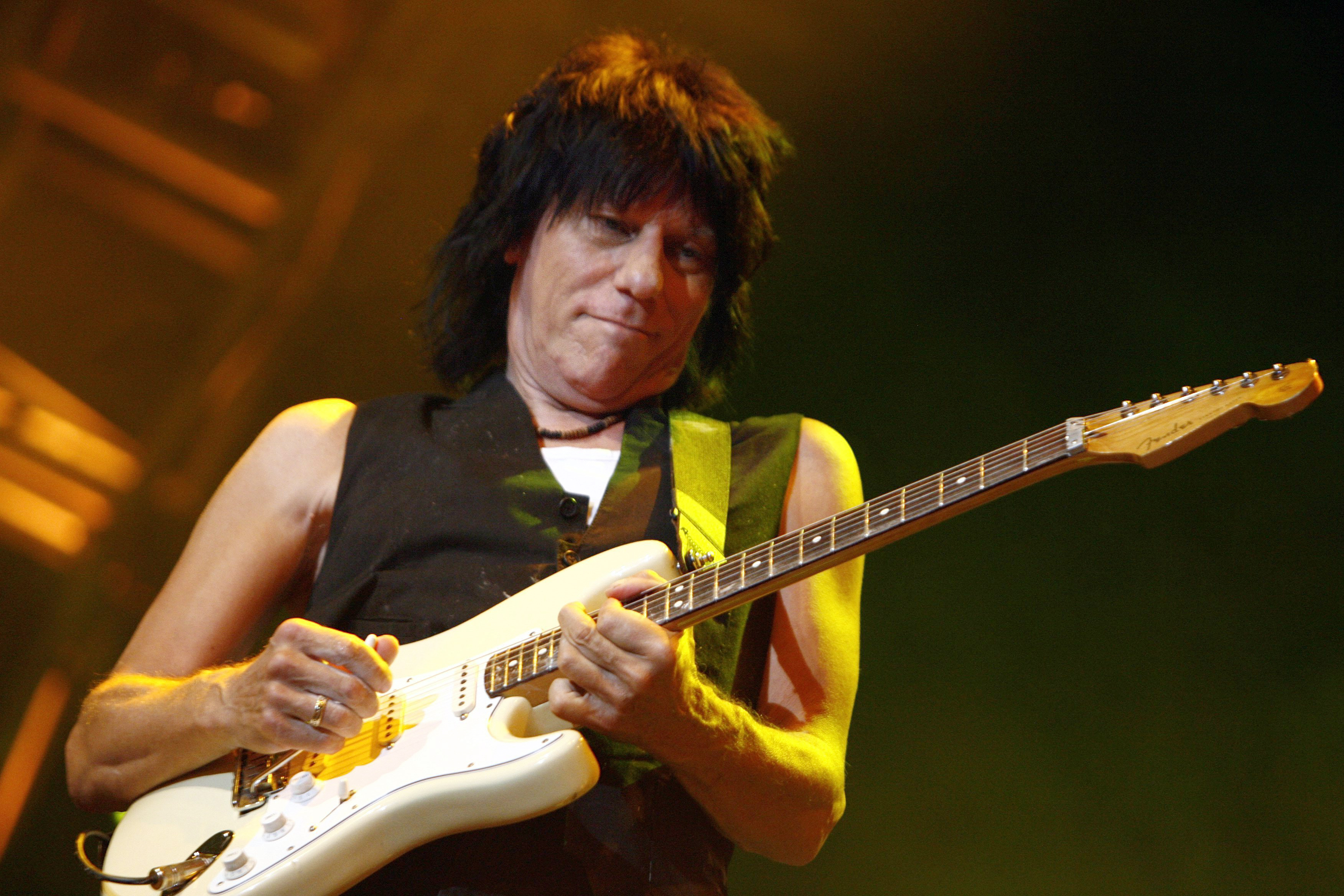 British guitarist Jeff Beck performs on the Stravinski hall during the 41st Montreux Jazz Festival in Montreux, Switzerland, July 15, 2007. Beck, a guitar virtuoso who pushed the boundaries of blues, jazz and rock ‘n’ roll, died Tuesday. He was 78.