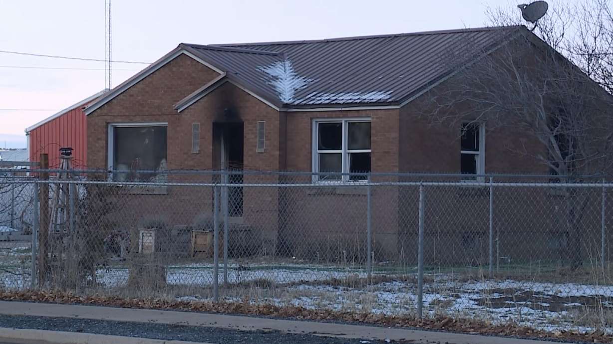 A man was taken into custody Wednesday night after police said he set a house on fire following a domestic violence incident.