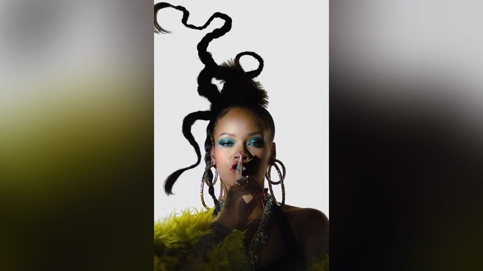 Rihanna has debuted a teaser for her upcoming Super Bowl halftime show on social media.