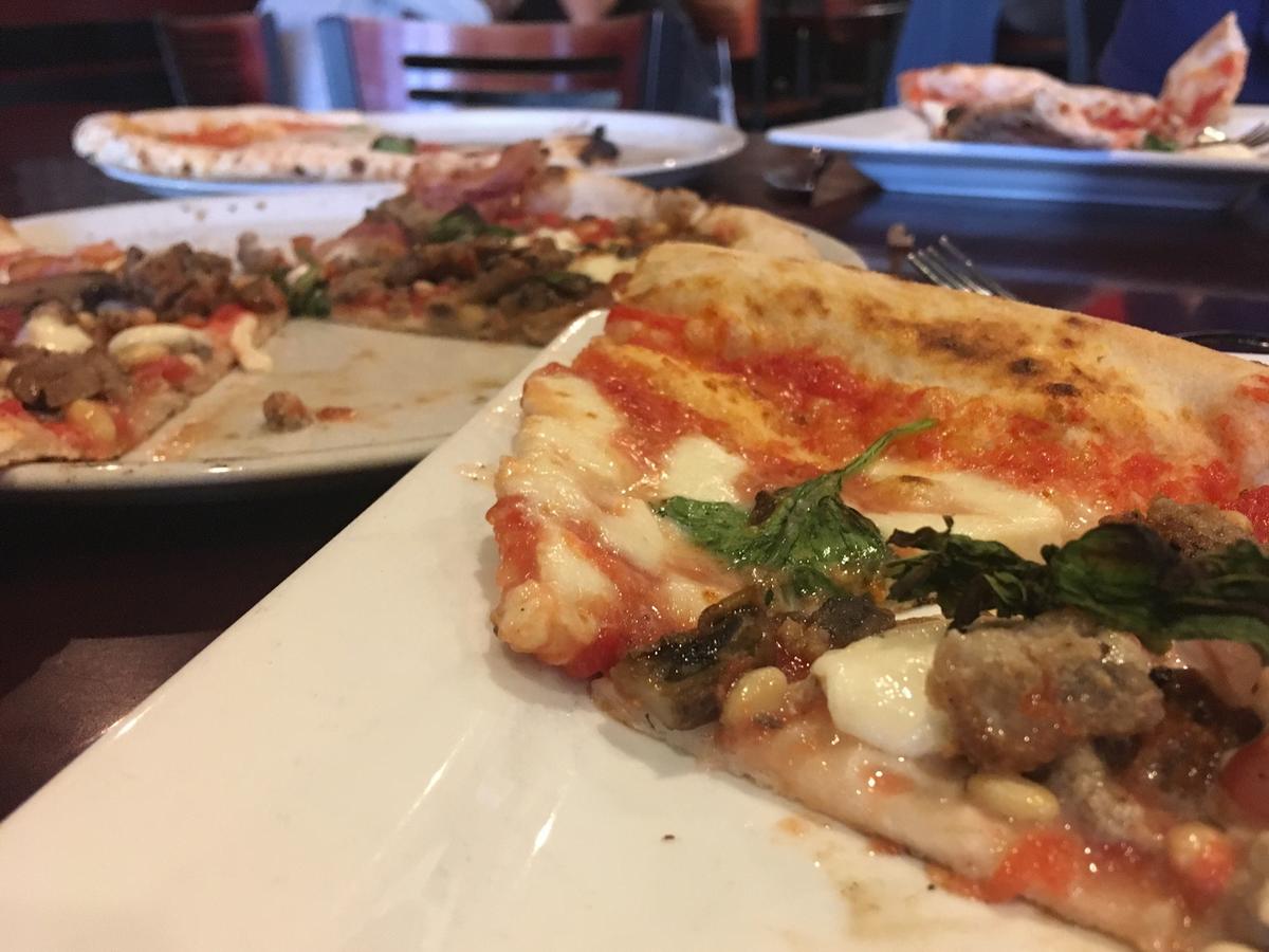 Settebello Pizzeria Napoletana’s menu includes selections such as the Settebello and Margherita pizzas.