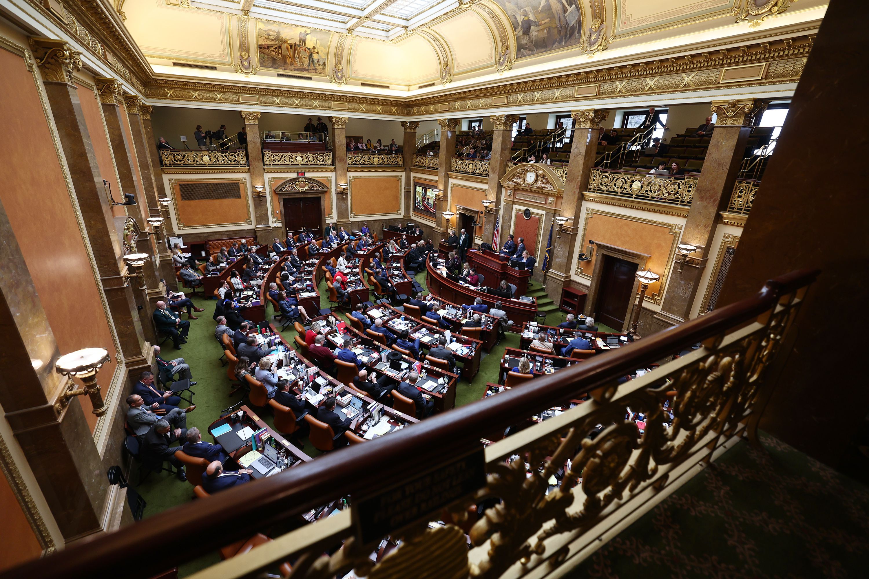 Utah Chief Justice Matthew B. Durrant gives the state of the judiciary speech in the House of Representatives during the opening day of the 2023 legislative session at the Capitol in Salt Lake City on Tuesday.