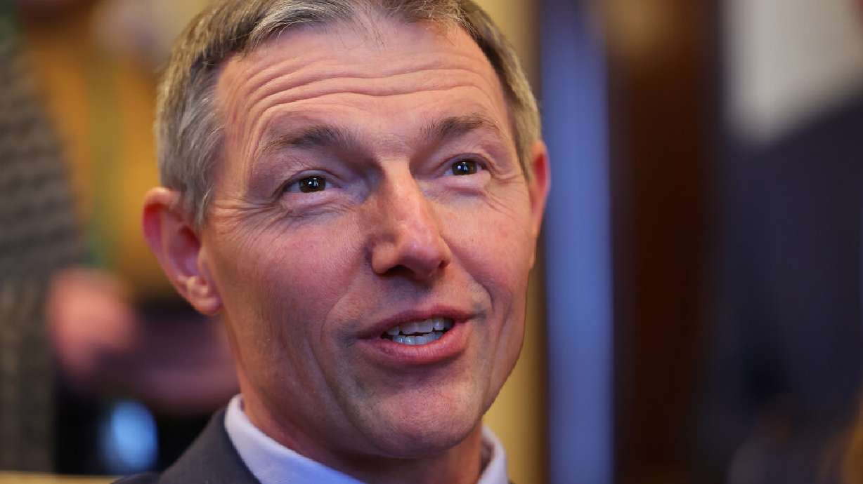 Sen. Mike Kennedy, R-Alpine, speaks at the Capitol in Salt Lake City on Jan. 17, 2023. Kennedy announced Thursday he is running for Utah's 3rd Congressional seat.