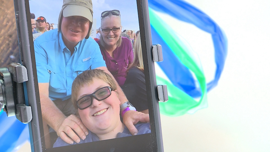 Zander Jones, 14, is shown with family members. He died after being hit by a truck when he stopped his four-wheeler in Summit County on Thursday, Jan. 12.