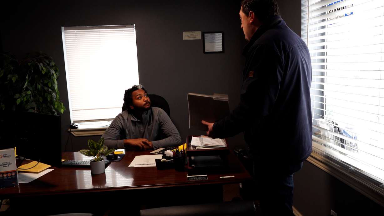 Joel Stephen, owner of AutoPro Motors in Sunset, tells KSL Investigators he is unwinding Nataly Fontoura’s vehicle purchase.