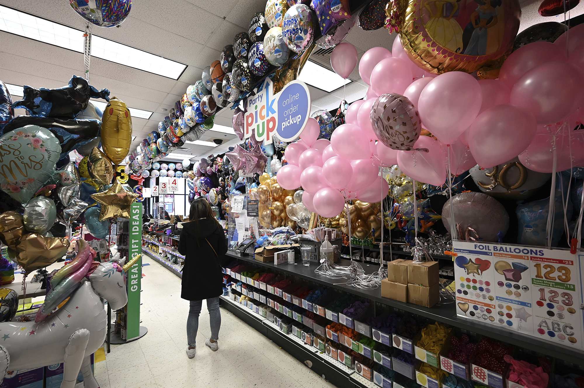 Party City filed for bankruptcy protection Tuesday. A Party City retail store in the Queens borough of New York City is pictured here in January 2022.