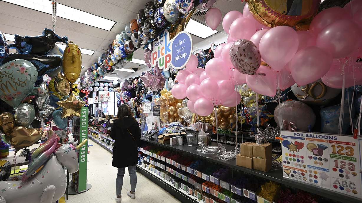Party City filed for bankruptcy protection Tuesday. A Party City retail store in the Queens borough of New York City is pictured here in January 2022.