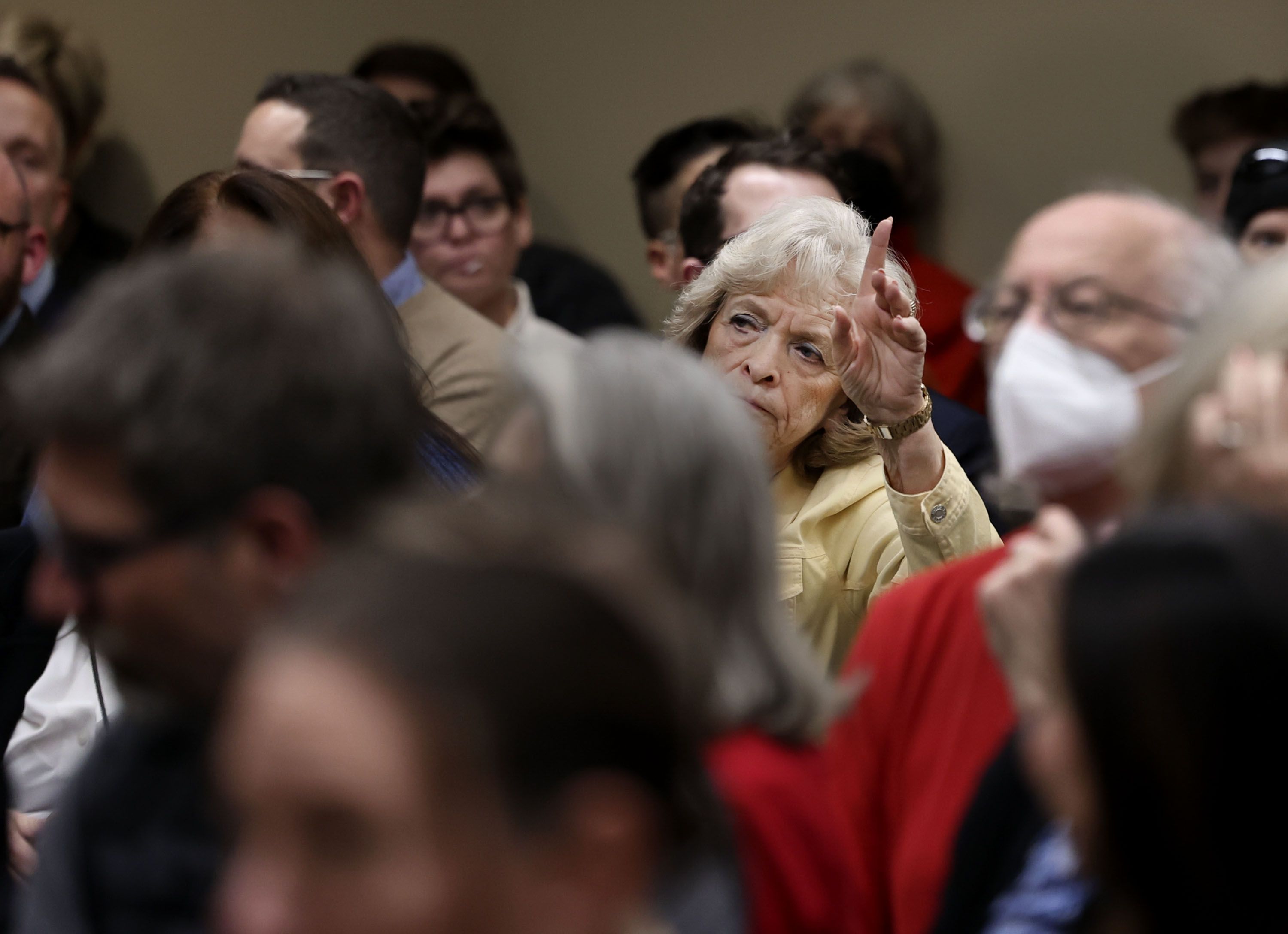Utah Eagle Forum’s Gayle Ruzicka requests to speak in favor of SB16 “Transgender Medical Treatments and Procedures Amendments” during a Senate Health and Human Services Standing Committee meeting at the Capitol in Salt Lake City on Wednesday. SB16 would ban gender-confirming surgeries and enact a moratorium on minors being prescribed puberty blockers.