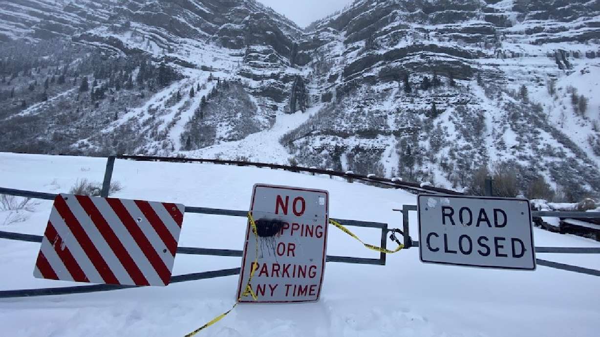 A 26-year-old man was injured Friday after almost being caught in an avalanche near Aspen Grove in Provo Canyon, according to the Utah County Sheriff's Office.
