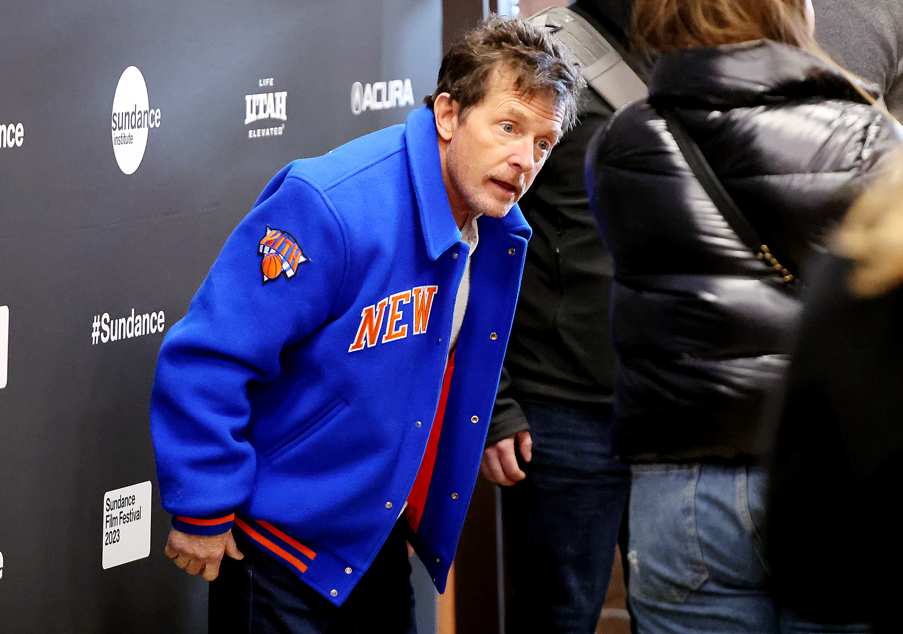 Michael J. Fox and others that produced “Still: A Michael J. Fox Movie” arrive for the film's premiere at the Eccles Theatre in Park City during the Sundance Film Festival on Friday, Jan. 20.