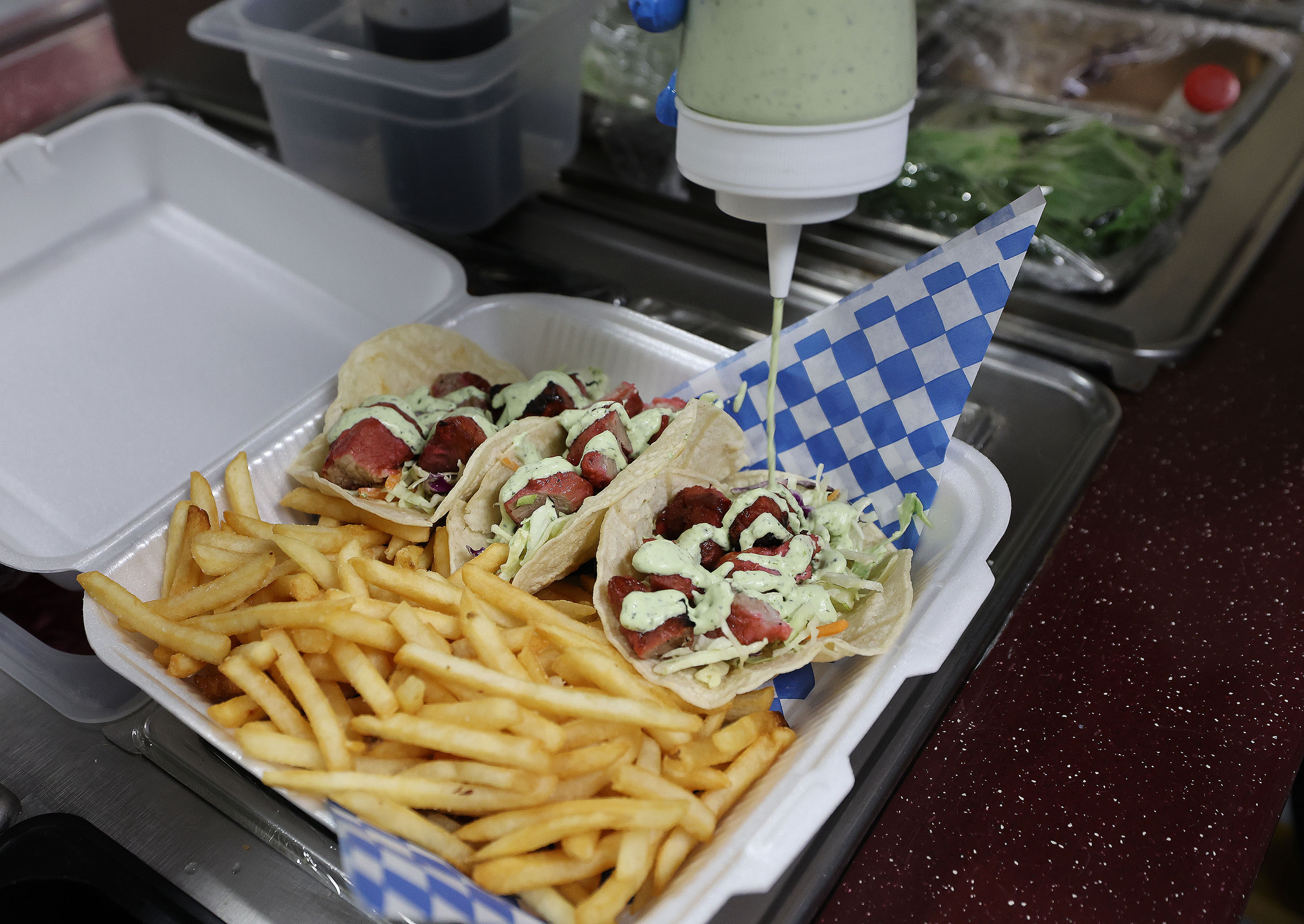 Food is prepared at Cafe Limon at the restaurant in West Valley City on Jan. 18.