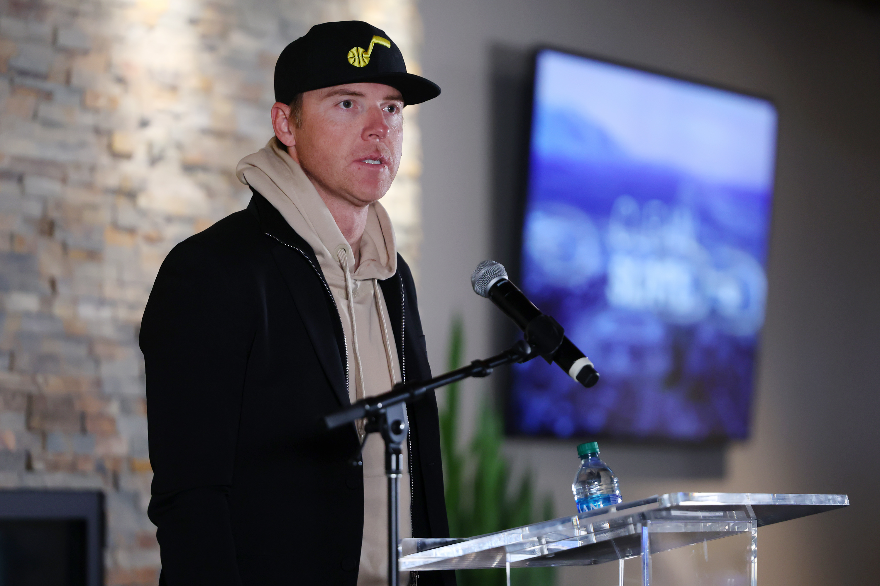 Utah Jazz owner Ryan Smith, talks about the Clean Slate Summit, where people can receive free legal aid and possible expungement of their police record, while at Vivint arena in Salt Lake City on Tuesday.