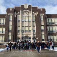 100 West High students stage sexual harassment protest