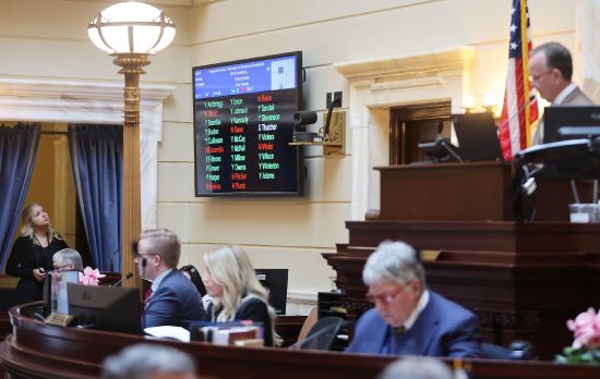 Voting is completed on SB16 transgender bill in the Senate at the Capitol in Salt Lake City on Friday.