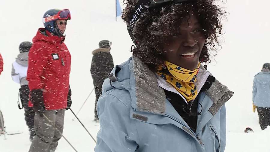 Jackie Okullu describes her first time on the slopes. A Utah ski and snowboard group wants to bring more diversity to the sport by giving minority communities the opportunity to hit the slopes.