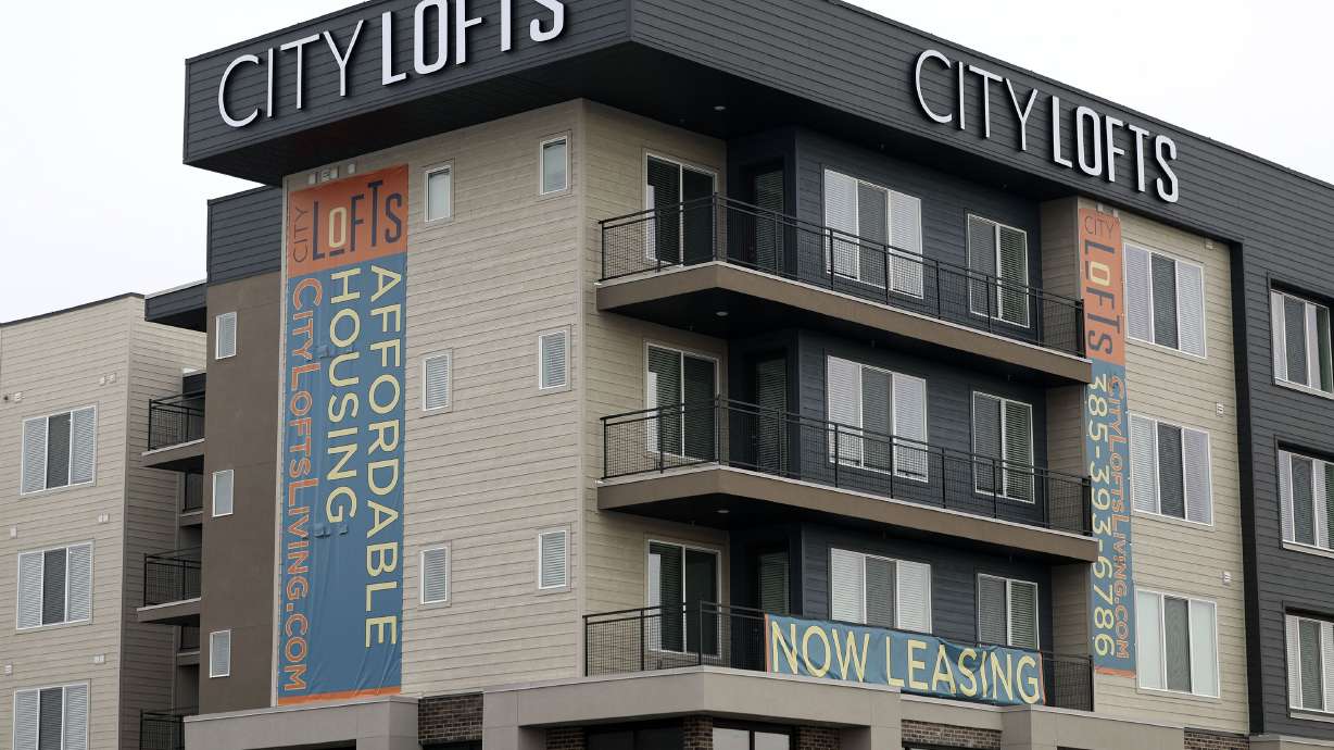 City Lofts Apartments is under construction in Salt Lake City on Thursday. City Lofts is marketed as an affordable apartment community.