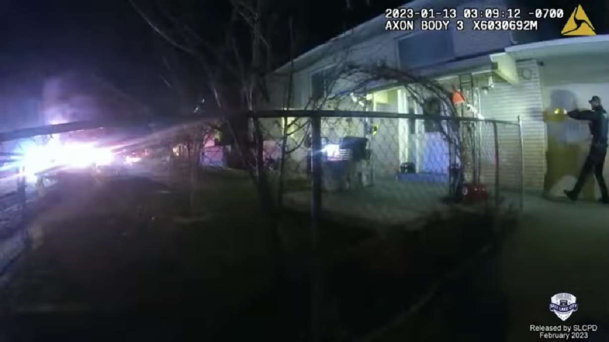 Body camera footage from Salt Lake police officers shows what happened moments before officers shot a man who broke into a house in Salt Lake City on Jan. 13.
