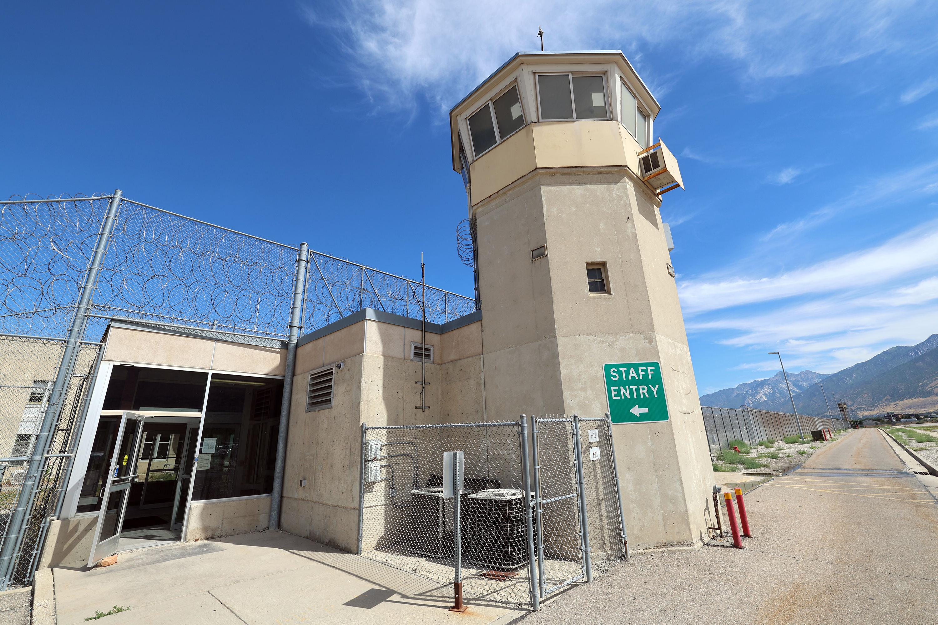 The Wasatch gate at the old Utah State Prison in Draper is pictured on Aug. 15, 2022.