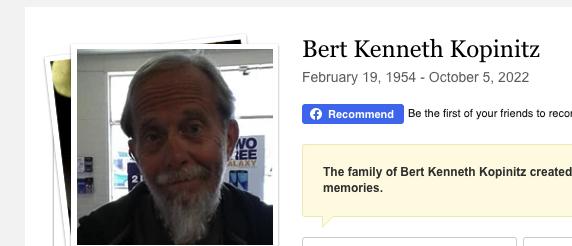 Bert Kenneth Kopinitz