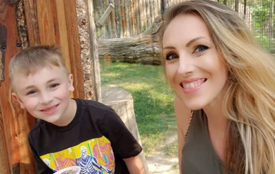 Emily Islas is with her son, Kellan Boner.