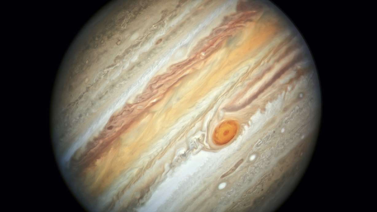 The planet Jupiter, captured by the Hubble Space Telescope, on June 27, 2019. On Friday scientists said they have discovered 12 new moons around the gas giant, putting the total count at a record-breaking 92.