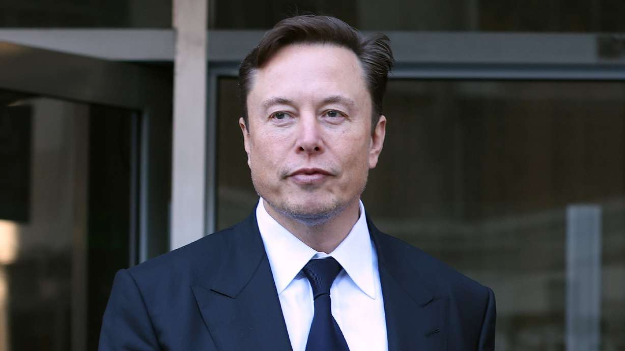 Tesla CEO Elon Musk leaves the Phillip Burton Federal Building on Jan. 24 in San Francisco, California. A ruled Friday that Musk is not liable for losses experienced by Tesla shareholders following his controversial "funding secured" tweet from 2018.