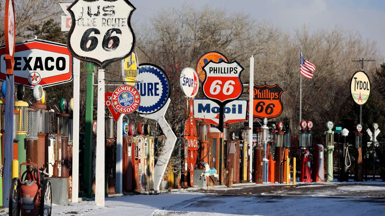 The Petroliana Museum is pictured in Provo, on Monday. The museum, located outside AAA Lakeside Storage, features collectibles related to the petroleum industry.