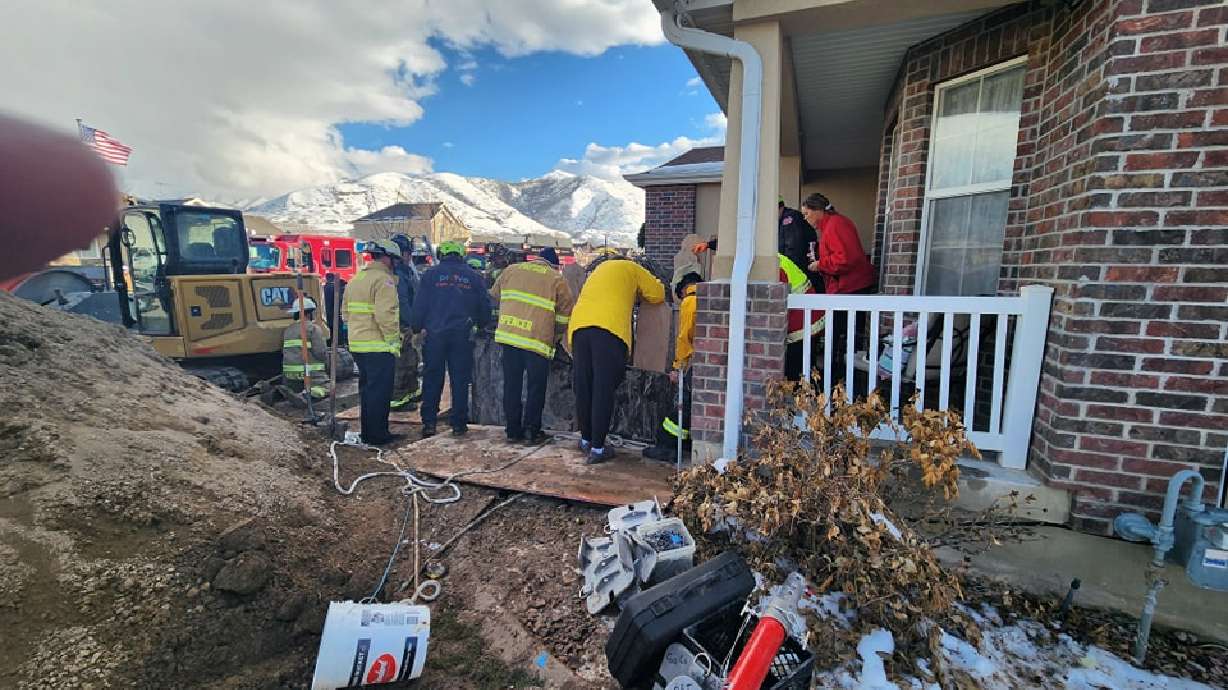 The Payson Fire Department helped rescue a man from an excavation trench on Wednesday.