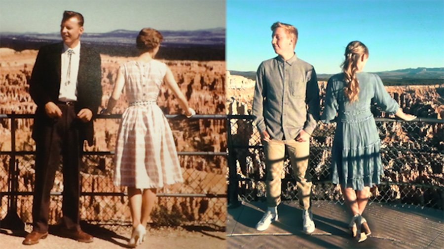Utah woman's engagement photo pays tribute to grandmother's love story at Bryce Canyon