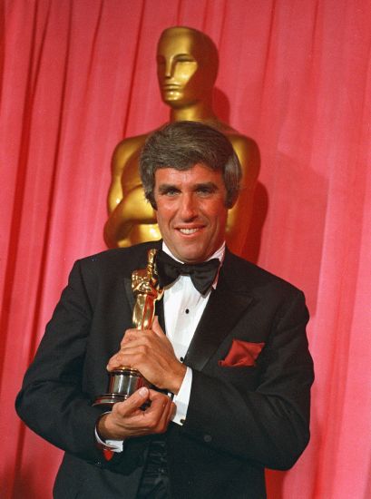 Burt Bacharach poses with his Oscar for best original score for "Butch Cassidy and the Sundance Kid" at the 42nd annual Academy Awards in Los Angeles on April 7, 1970. Bacharach died of natural causes Wednesday. He was 94.
