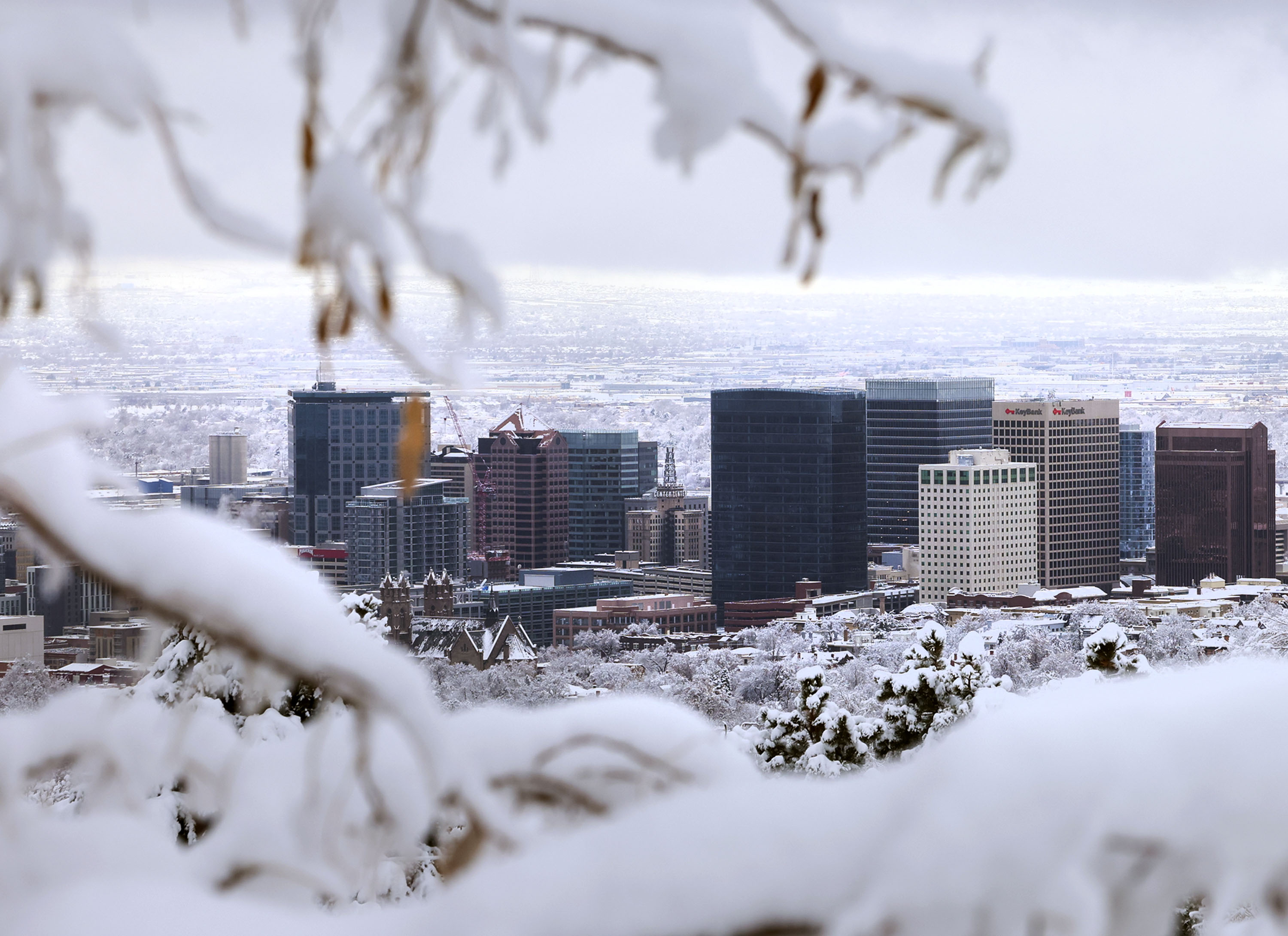 Salt Lake City is pictured on Jan. 2. Last month ended up being Utah's ninth-wettest January since 1895, according to federal climate data updated on Wednesday.