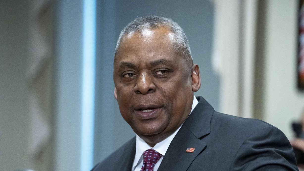 Secretary of Defense Lloyd Austin speaks at the Pentagon, Jan. 26, in Washington. Within hours of an Air Force F-22 downing a Chinese balloon that had crossed the U.S., Austin reached out to his Chinese counterpart via a special crisis line, but his effort fell flat.