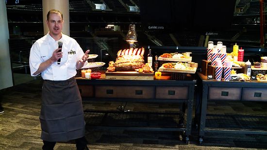 Travis Taylor, the executive chef for Salted Honey Hospitality, works with the Utah Jazz to provide food for its home games. For the NBA All-Star Game, Taylor will be feeding the best players of the NBA.